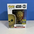 Funko Pop! Disney Star Wars Chewbacca Gold Chrome #63 2019 Galactic Convention