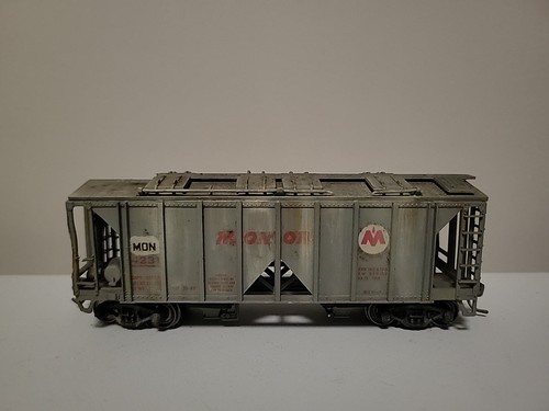 Ho Custom Weathered Bowser Monon ACF 70 toneladas 2 bahías tolva cubierta MON #4231 | Zustand: Used