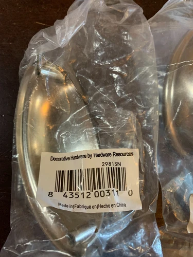 CABINET PULLS 3"cc Cup Pull Satin Nickel Lot x2pks Hardware Resources 2981SN - Picture 2 of 7