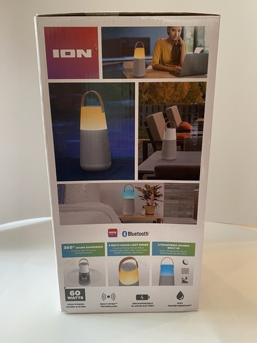 ION Bright Max Indoor/Outdoor 360 Degree Bluetooth Speaker With Lights - Picture 2 of 7