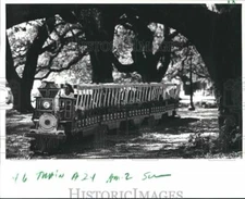 1986 Press Photo City Park train engineer Flora Quinonez - noa63268