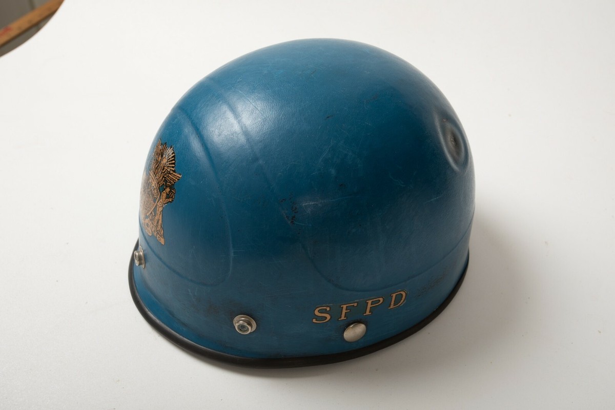 SFPD Obsolete 1960s Riot Helmet (N3L) San Francisco Police 