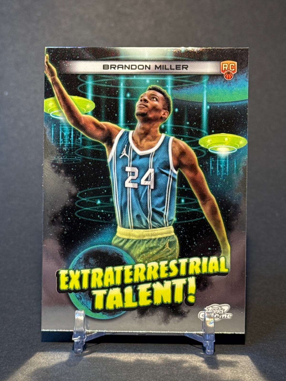 2023-24 TOPPS COSMIC CHROME EXTRATERRESTRIAL TALENT BRANDON MILLER RC ET-19 MINT