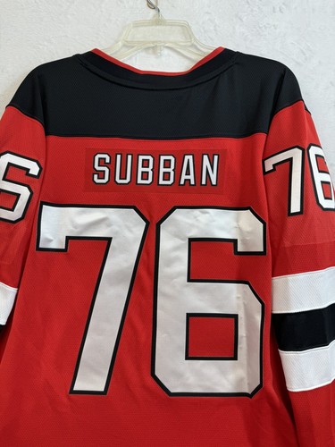 Women's Fanatics P.K. Subban Red New Jersey Devils Home Breakaway Jersey X-Large - Picture 7 of 9