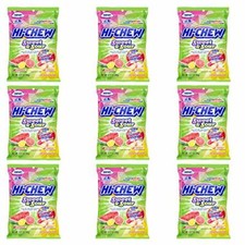 Hi Chew Sweet and Sour Flavor Soft and Chewy Taffy Candy 9-Pack 