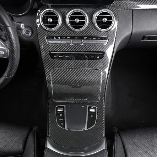 Genuine Carbon Fibre Centre Console Cover Dash Mercedes C Class W205 S205 C43 63 - Afbeelding 14 van 18