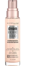Maybelline Dream Radiant Liquid Foundation - 10 Porcelain Ivory - NEW