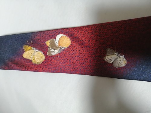 VTG Nishijin ori silk 100% japanese traditional Tie - Picture 11 of 12
