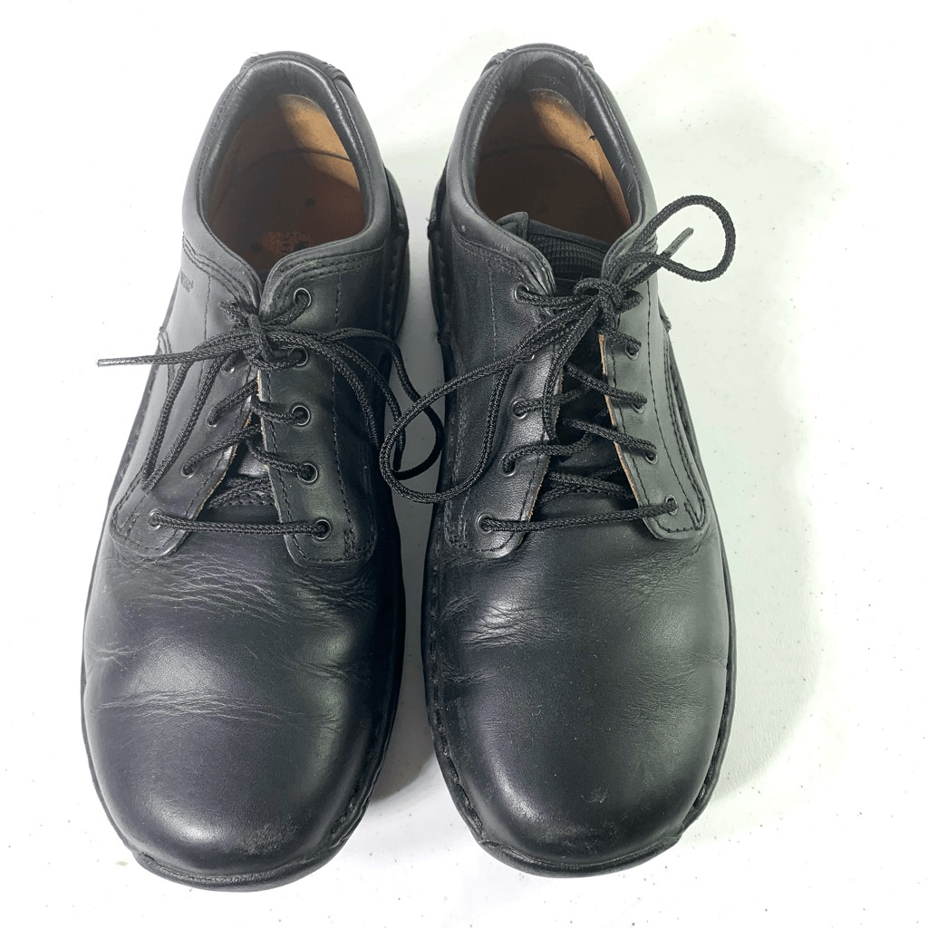 Red Wing SD 8703 Mens 9 D Black Leather Plain Toe Oxfords Work Shoes eBay