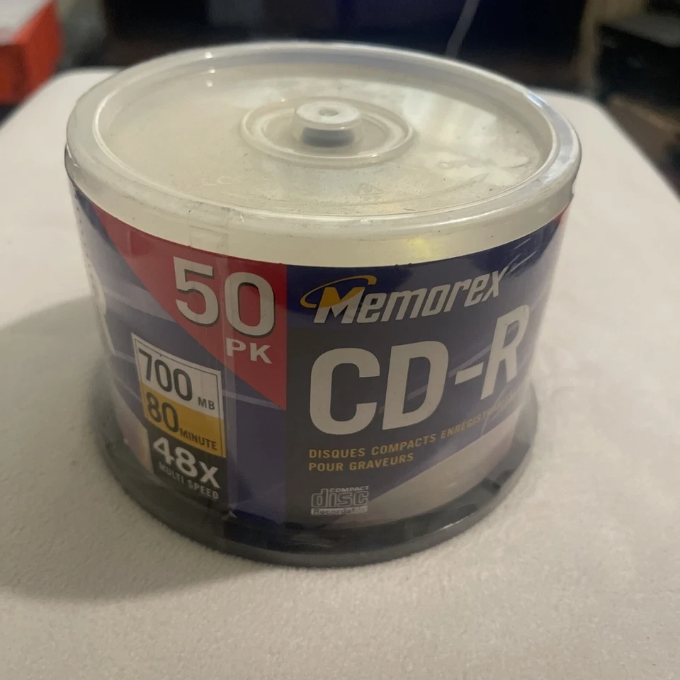 MEMOREX & TDK Music CD-R 50 PK pack Spindle 48X 700MB 80 Minute Blank CDs New - Image 2 of 4