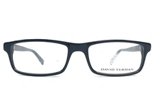 David Yurman Eyeglasses Frames DY603 01 Black 925 SS Sterling Silver 53-17-140