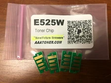 4 x (New Firamware) Toner Chip for Dell E525W Color Printer Refill