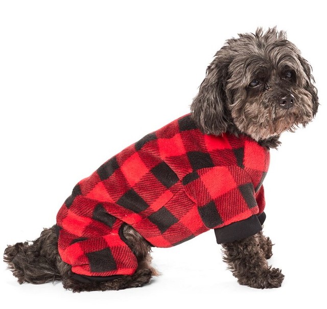Red Buffalo Plaid Dog Pajamas in Medium Size by Doggy Hotel eBay