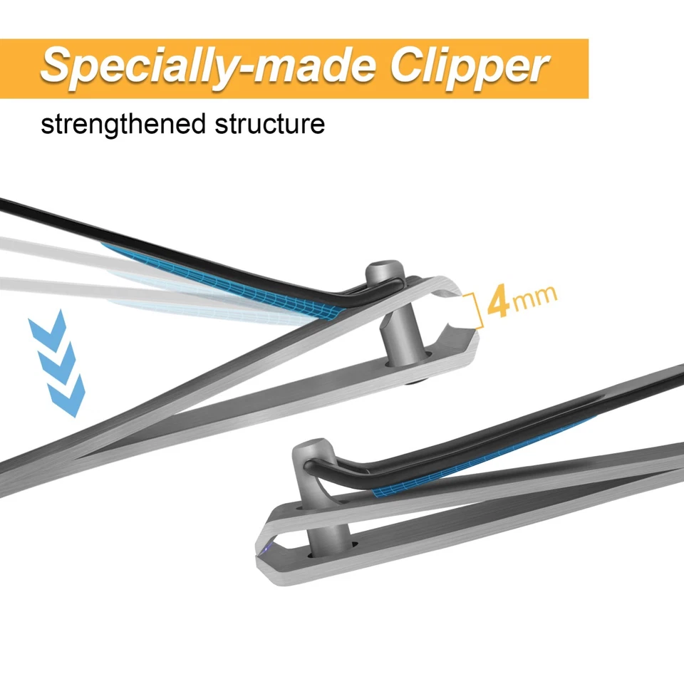 24"Foldable Long Handle Toenail Clippers W/Magnifier, hardly bending over - Image 3 of 4