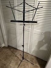On-Stage Compact Sheet Music Stand with black Bag.