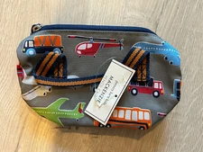Pottery Barn Kids  Mackenzie Pencil Case, Cars ,Airplanes,Bus  NEW