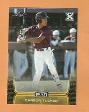 2020 CARSON TUCKER LEAF DRAFT BASEBALL GOLD ROOKIE CARD  NEW  HOT  MINT  