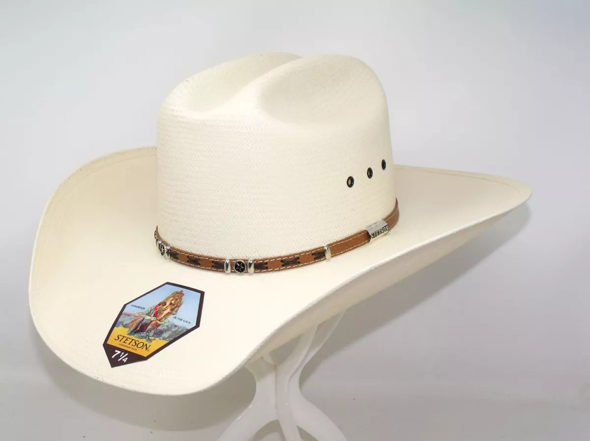 Stetson 10X Classic Rancher 4 Brim Straw Cowboy Hat