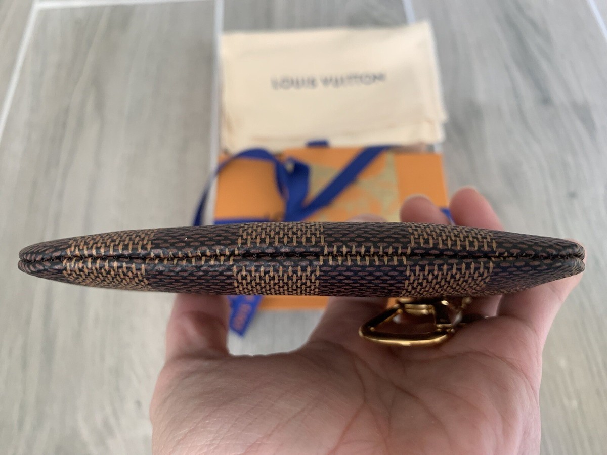 BRAND NEW - AUTHENTIC* LOUIS VUITTON Key Pouch Cles Damier Ebene