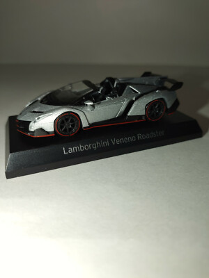 Kyosho 1/64 Lamborghini Veneno Roadster Silver Limited Edition