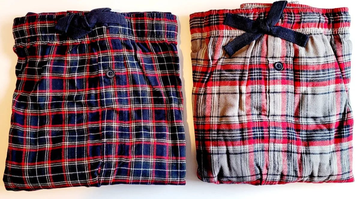 George men's plaid online woven flannel sleep pant