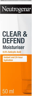 KENVUE (JOHNSON & JOHNSON LTD) Neutrogena Clear and Defend Moisturiser 0.5% Salicylic Acid 50 Ml UK