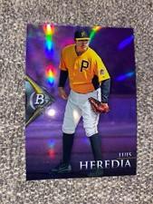 2014 Bowman Platinum Chrome Prospects Purple Refractors #BPCP73 Luis Heredia