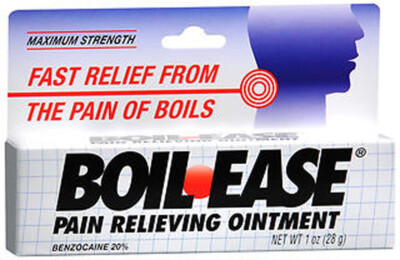 #ad Boil Ease Fast Pain Relieving Ointment Benzocaine Maximum Strength Formula 1 oz $12.82