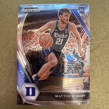 2021 PRIZM DRAFT PICKS BASKETBALL MATTHEW HURT ROOKIE CARD #34