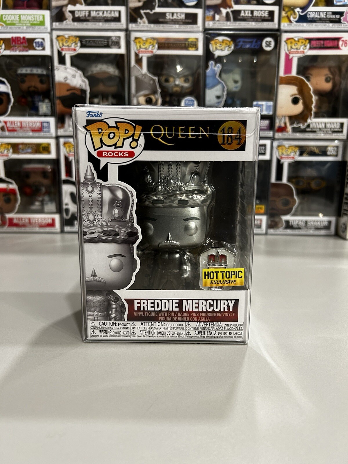 New Funko Pop Queen Freddie Mercury 184 Rocks Toy Doll Statu