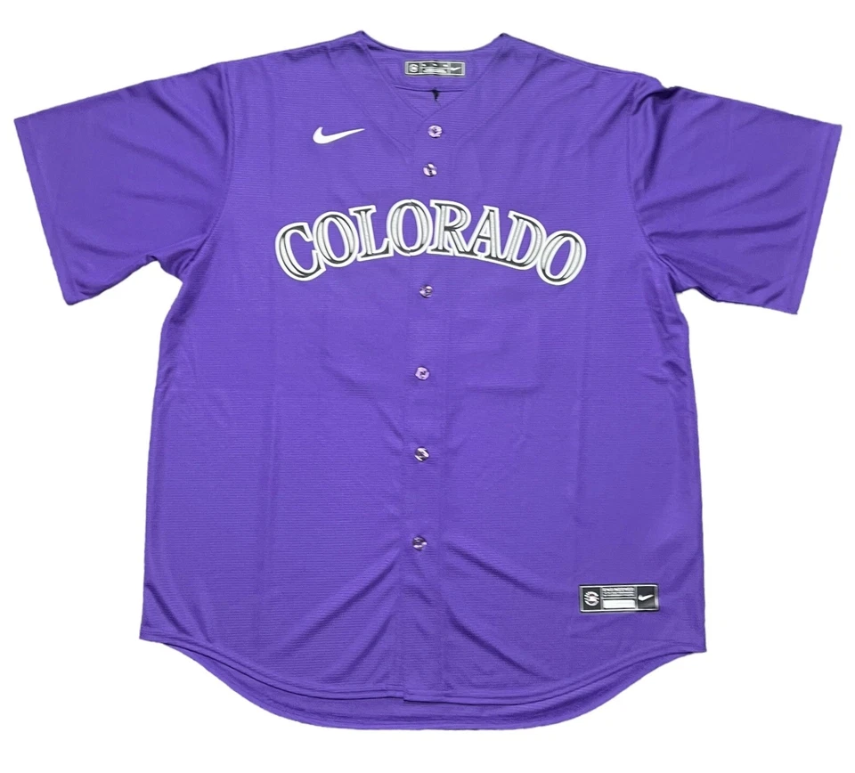 KRIS BRYANT COLORADO ROCKIES SIGNED JERSEY NIKE PURPLE BECKETT COA - Image 2 of 4