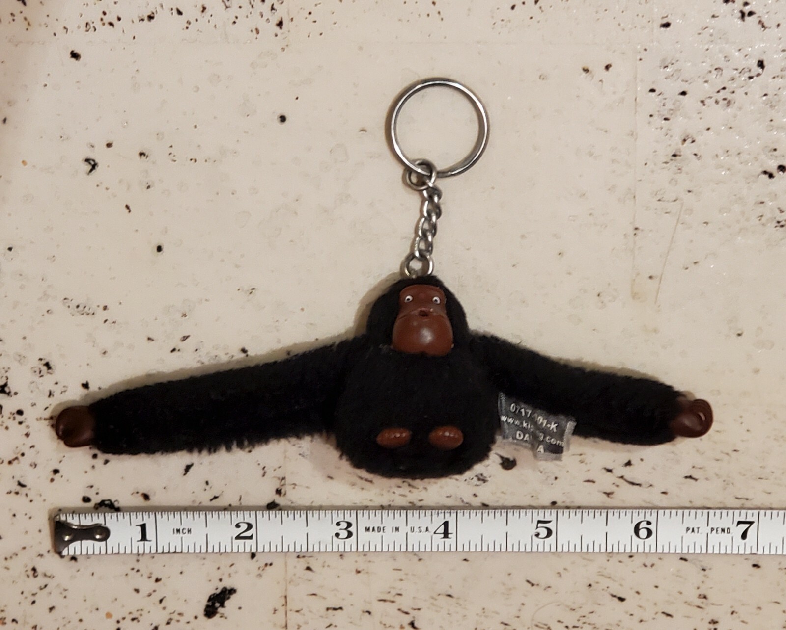 KIPLING Monkey Gorilla Keychain Black Davina Keyr… - image 2