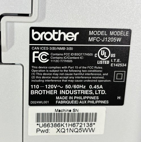 Brother INKvestment Tank MFC-J1205W Wireless Color All-in-One Inkjet Printer - 第 4/4 張圖片
