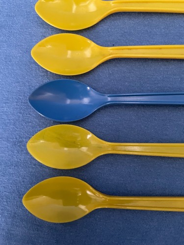 Vintage DAIRY QUEEN Ice Cream Spoons Lot of 6 DQ 7.25" Long Cone-Shaped Handles - Picture 6 of 11