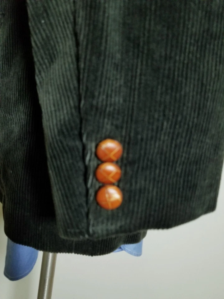 Abrigo Chaqueta Blazer De Colección Paul Smith Talla 2 Pana Forrest Verde Deportivo 44R Foto 3 de 4