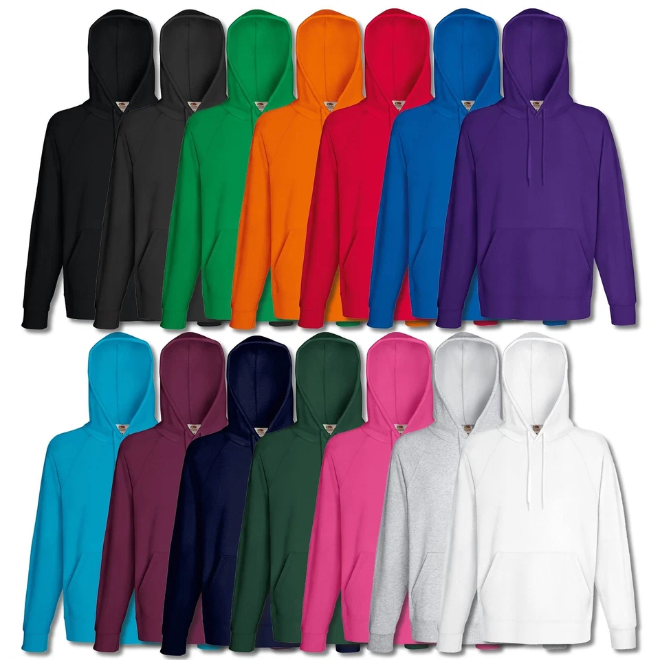 Fruit of the Loom Kapuzenpullover Sweatshirt Lightweight Hoodie Shirt M L XL XXL - Bild 1 von 1