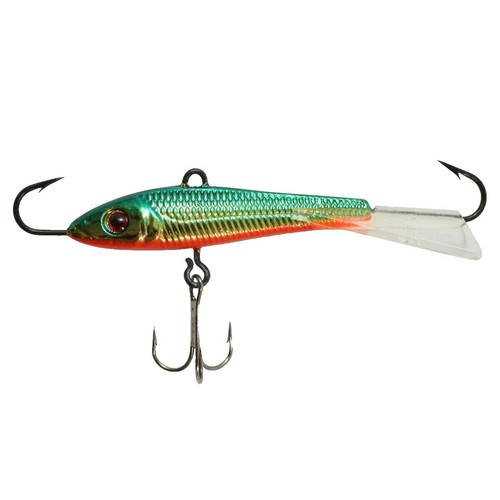 best northland ice fishing lures Tungsten Slim Spoon-Super-Glo Red Gold It can be fished in a variety of different ways to get bit in any situation Ice Spoons for Early Ice