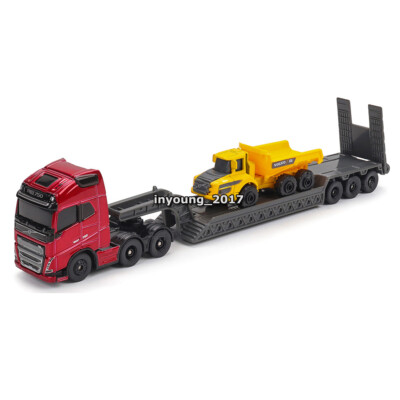 Volvo FH16 Globetrotter ミニカー Volvo FH16 6x4 Tow Truck with Volvo A25G Articulated Dump Truck