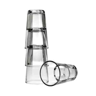 Anchor Hocking Clarisse 14 oz Stackable Rim Tempered Beverage Glass - 2 Doz