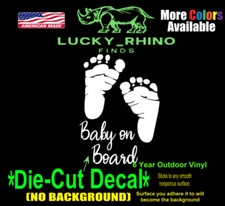 Baby on board footprints Car Window Vinyl Decal Bumper Sticker