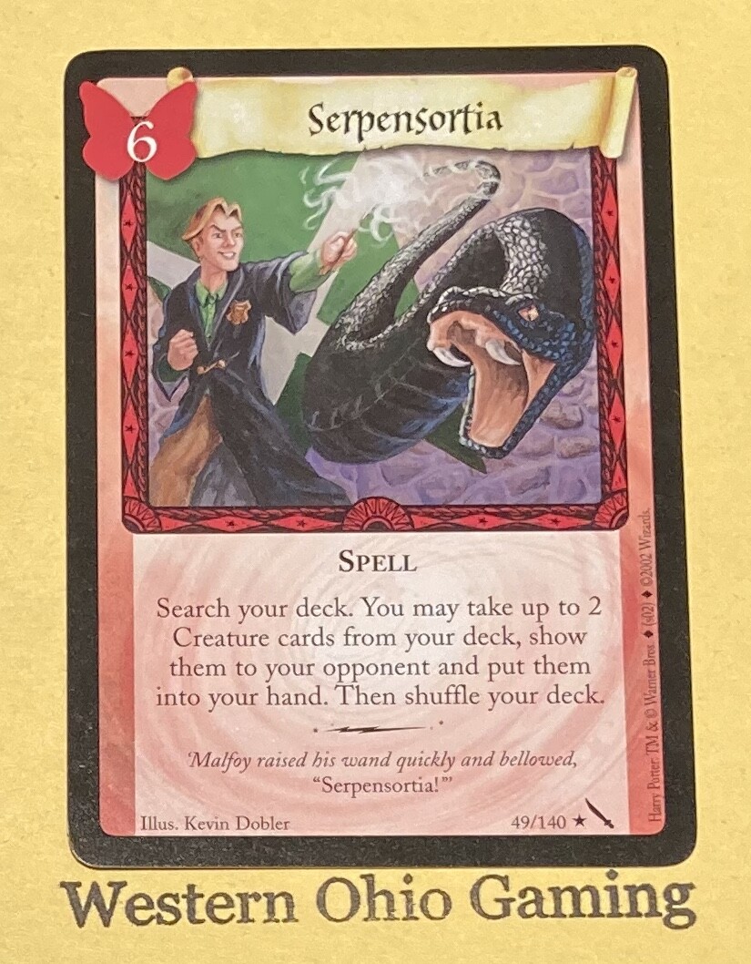 Harry Potter Trading Card Game Serpensortia #49 Rare USED TCG | eBay