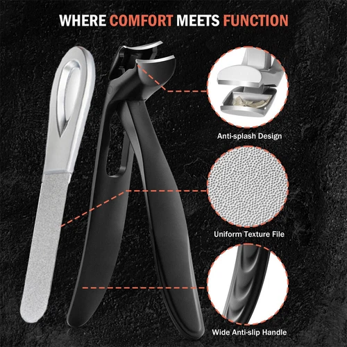 Cumuul ClipMaster Pro, Ergonomic Angled Head Senior Toenail Clipper - Bild 18 von 30