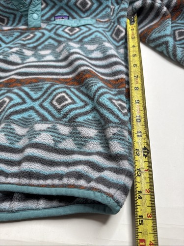 Patagonia Synchilla Snap-T Pullover Fleece Girls XL 14 Aztec Pattern - Picture 13 of 13