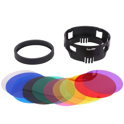 Haoge Color Gel Starter Kit für Profoto B1X B1 B2 Head Studio Flash Strobe Light