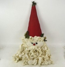 Santa Clause Plush 24" Tall Wall Hanging Shelf Sitter Home Decor