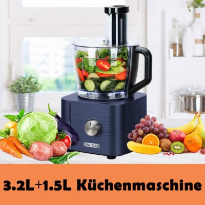 SWISS PRO+ Küchenmaschine, 2200 W, 10,00 L Schüssel, Knetmaschine, Teigknetmaschine
