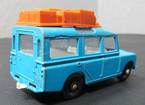 1965 Lesney Matchbox #12 Safari Land Rover blue w/Original Box Made in England - Picture 6 of 13