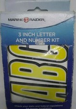 Marine Raider 3 inch letter and number kit - YELLOW