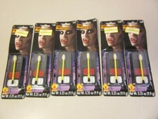 6 Pack Lot Vampire Rubies Costume Cream Makeup .35 oz Halloween Washable