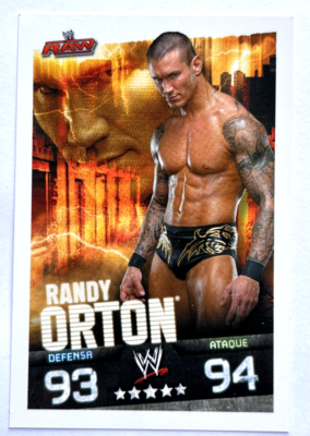 2009 WWE Topps Slam Attax Evolution TCG #070 RANDY ORTON RAW Cards